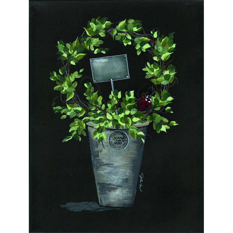 «Good Luck Topiaire», impression sur toile tendue, H 16 po x l 12 po