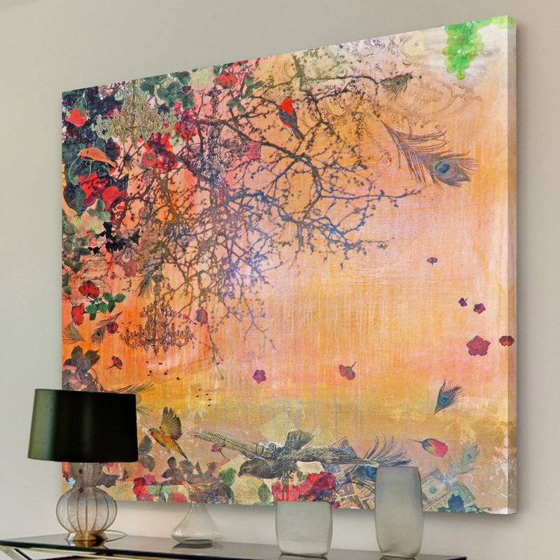 « punica granutum », impression sur toile tendue, H 24 po x l 24 po x P 3,8 po