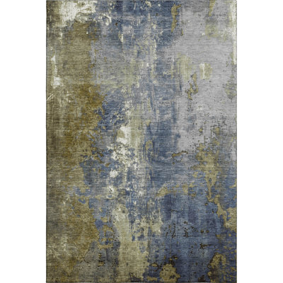 Premium Machine Washable Medena AMF1870 Abstract Rug