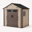 Abri de jardin de 2,44 m x 1,83 m avec plancher et double porte verrouillable-132594273