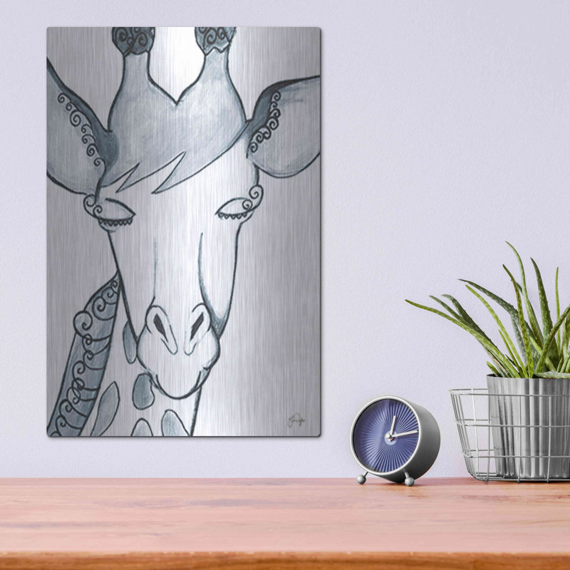 «Whimsical Baby Giraffe» par Yass Naffas Designs, H 16 po x l 12 po
