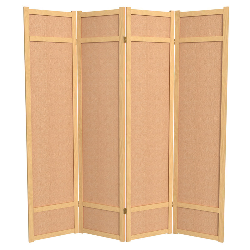 Paravent en jute 6 pi Clarke, Naturel, 4