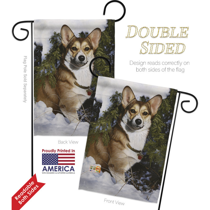 Double Sided 18.5'' H x 13'' W Polyester Animal Flag Set