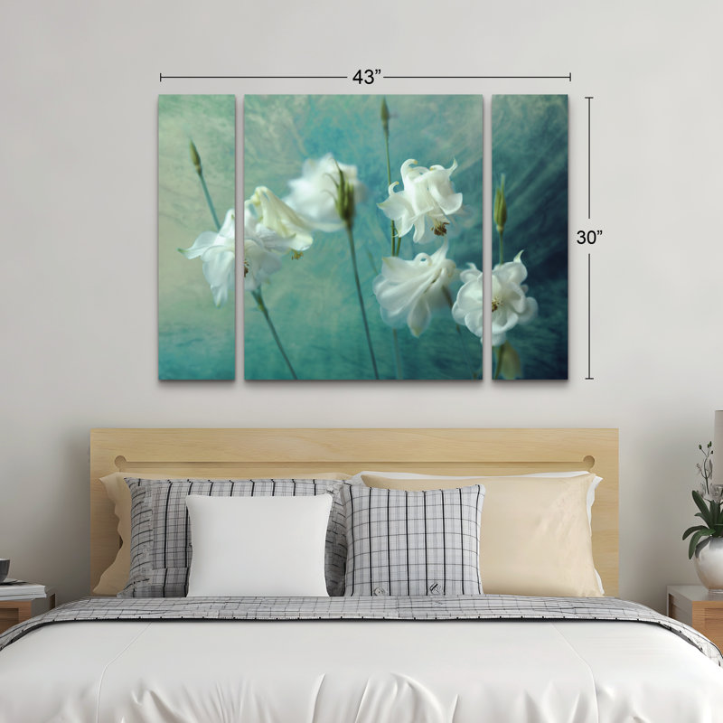 "Walls of Thorns", art mural sur toile 3 panneaux pour décor de salon, de chambre à coucher ou de bureau par Mike Kreiten 