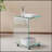 C-shaped Clear Tempered Glass Side & End Table, Versatile and Stylish for Any Space
