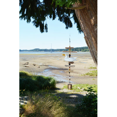 Carillon au vent en bois goéland