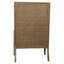 Mack Oak and Rattan Upholstered Occasional Chair