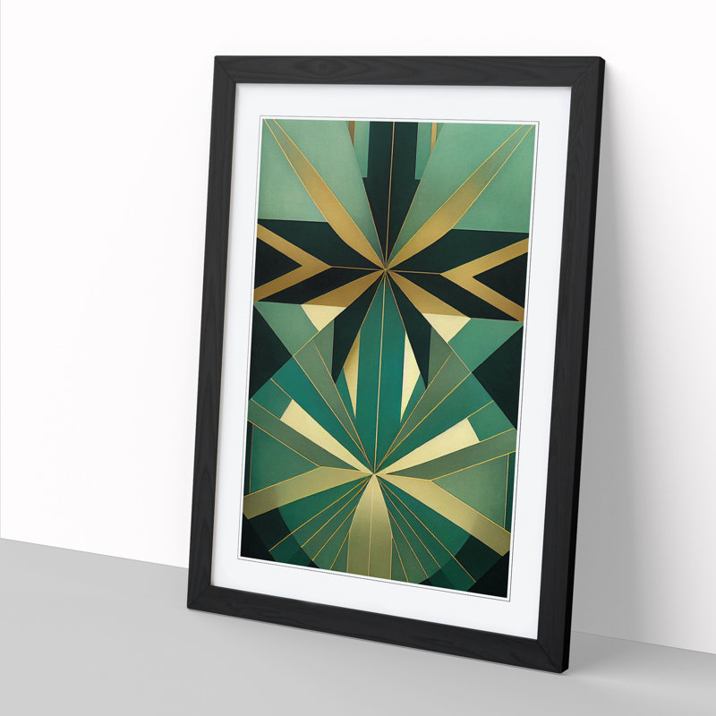 Deco Design Vol.5 - Single Picture Frame Print, Black Framed, 64cm H x 46cm W x 2cm D