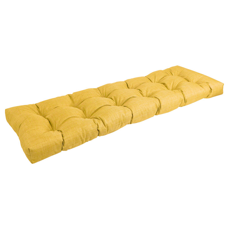 Outdoor 5'' Bench Seat Cushion, 60" W x 19" D, Lemon