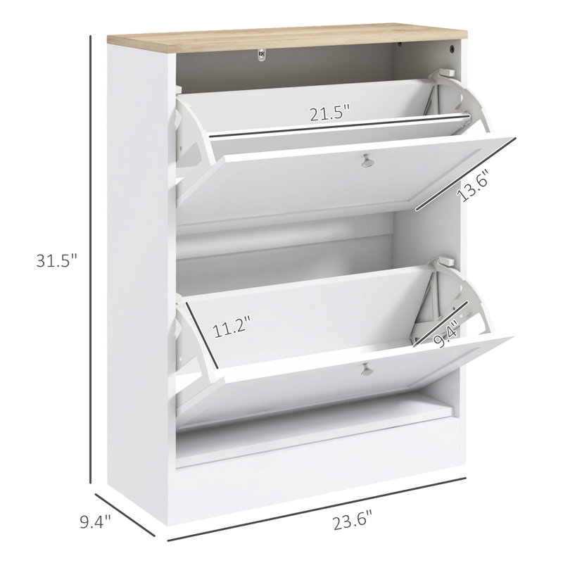 Meuble à chaussures mince pour vestibule HOMcom
