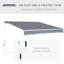 Sonakshi 2.5m W x 3m D Retractable Patio Awning-55996320