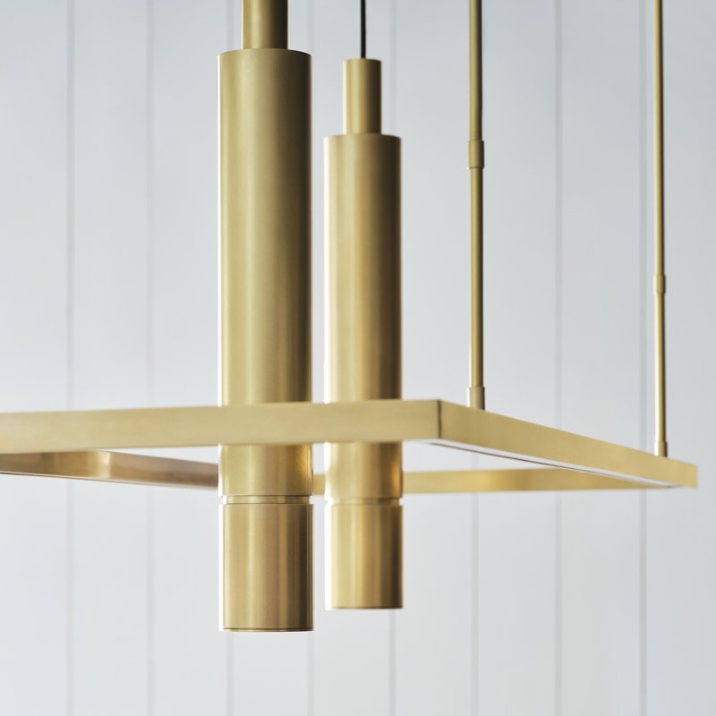 Halo 1 - Light LED Pendant, Natural Brass