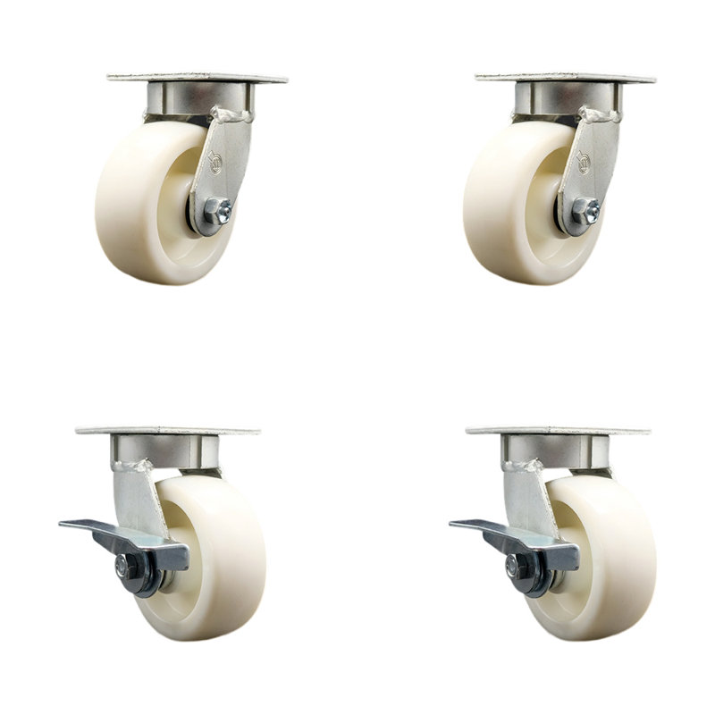 Kingpinle Swivel Caster Set with 2