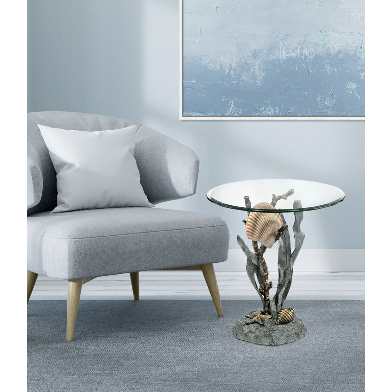 Table de bout Shells and Seagrass