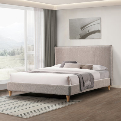 Lit plateforme tapissier Vireo