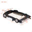 Lit plateforme pleine grandeur en forme de voiture de course avec roulettes