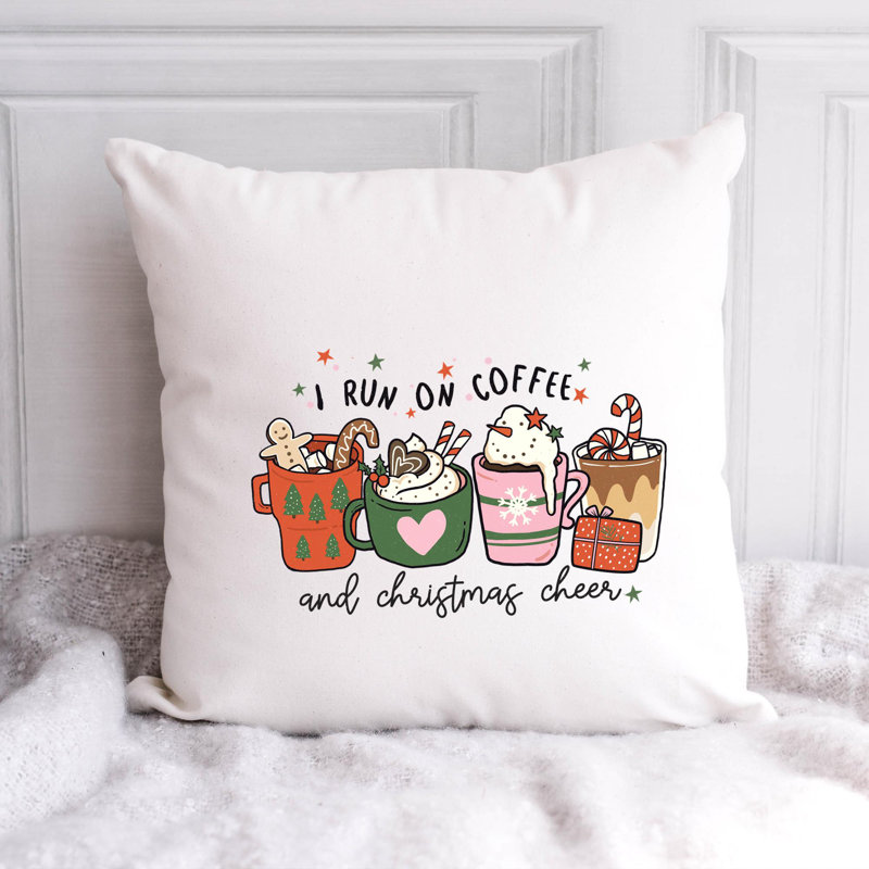 Coussin en polyester ChristmasPNG, 20 po x 20 po
