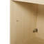 Meuble-lavabo autoportant avec lavabo en résine et 2 portes d'armoire à fermeture en douceur
