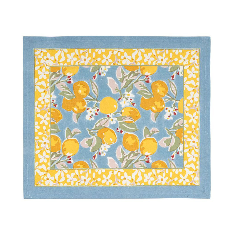 Napperon Citron, Bleu / Jaune