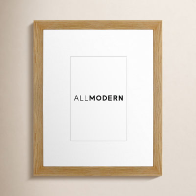 Capullo Wood Matte Picture Frame with Mat