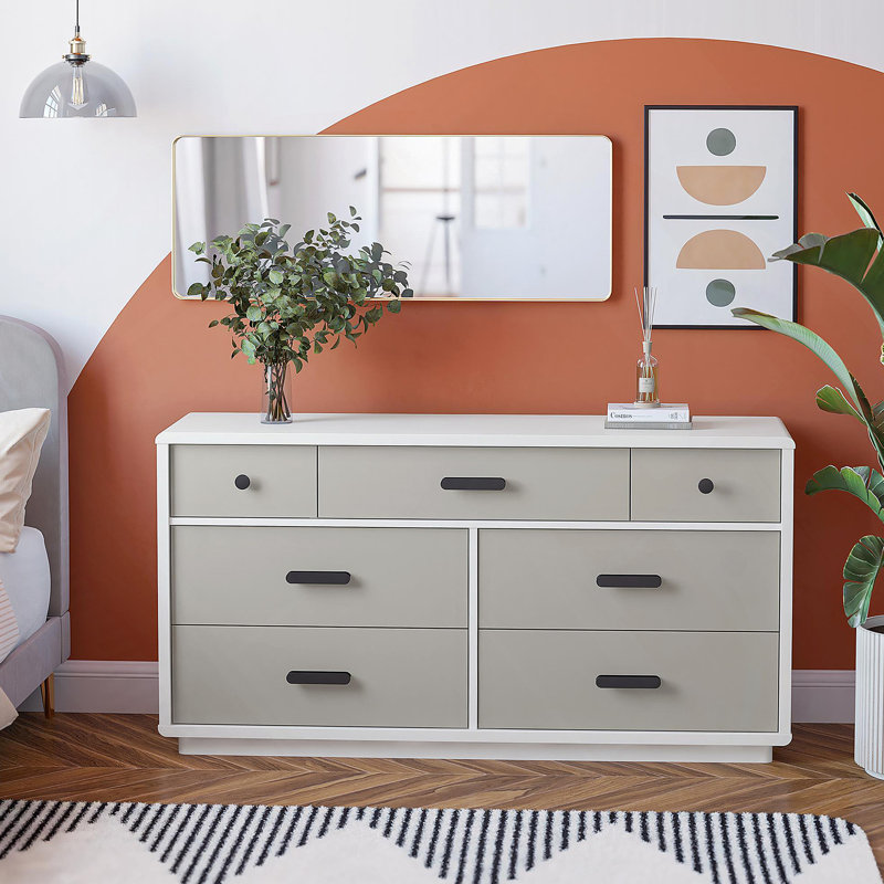 Commode 7 tiroirs, commode en bois