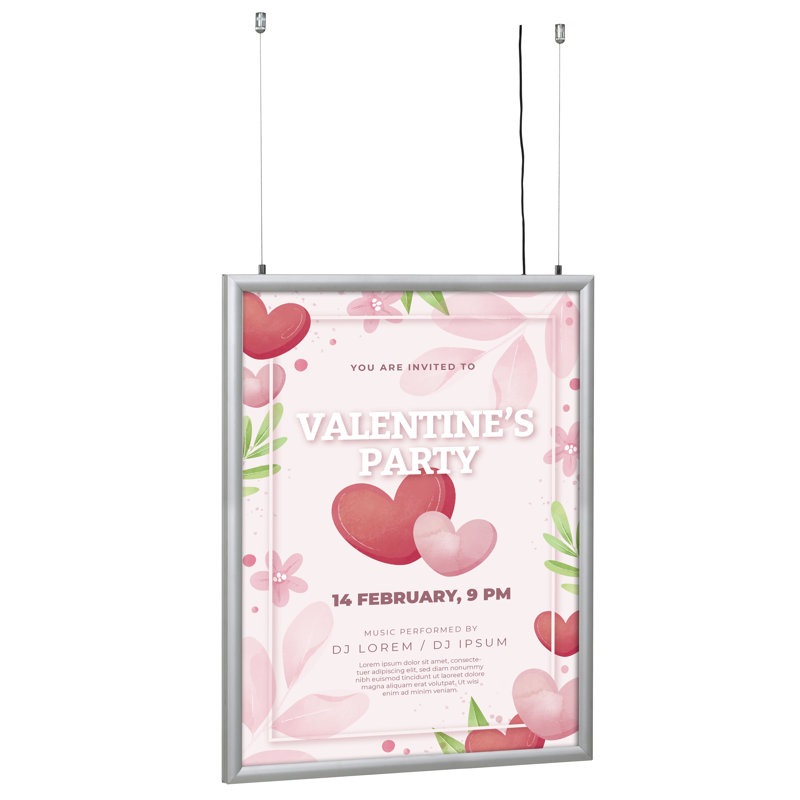 Silver Metal Picture Frame, 34" x 46"
