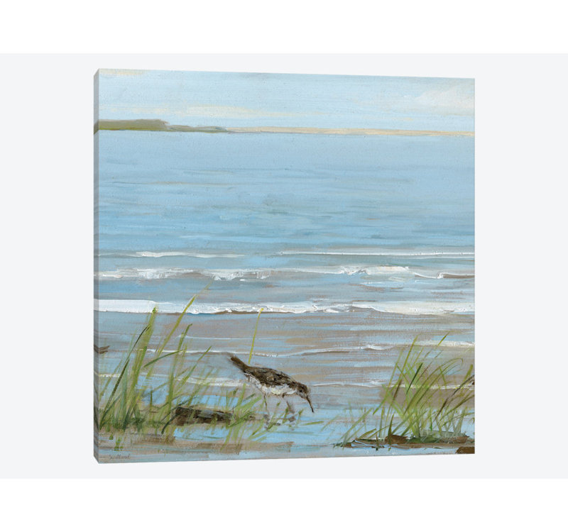 «Afprès on the Shore II», reproduction sur toile, H 18 po x l 18 po x P 1,5 po, Toile tendue, Pas de tapis