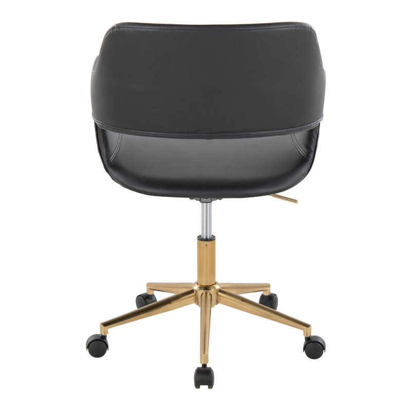 Chaise de bureau Shai, Noir, Noir, noir, noir, noir