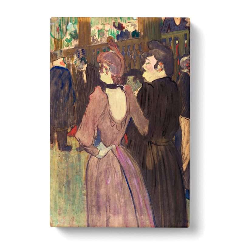 La Goulue And Her Sister Vol.1 by Henri De Toulouse-Lautrec - Wrapped Canvas, 60cm H x 40cm W x 3cm D
