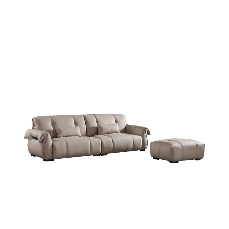 Canapé en cuir véritable 108 po Oyinlola
