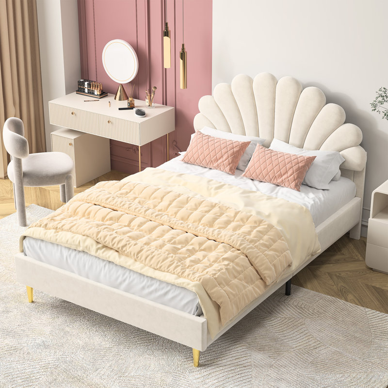 Bed, Beige