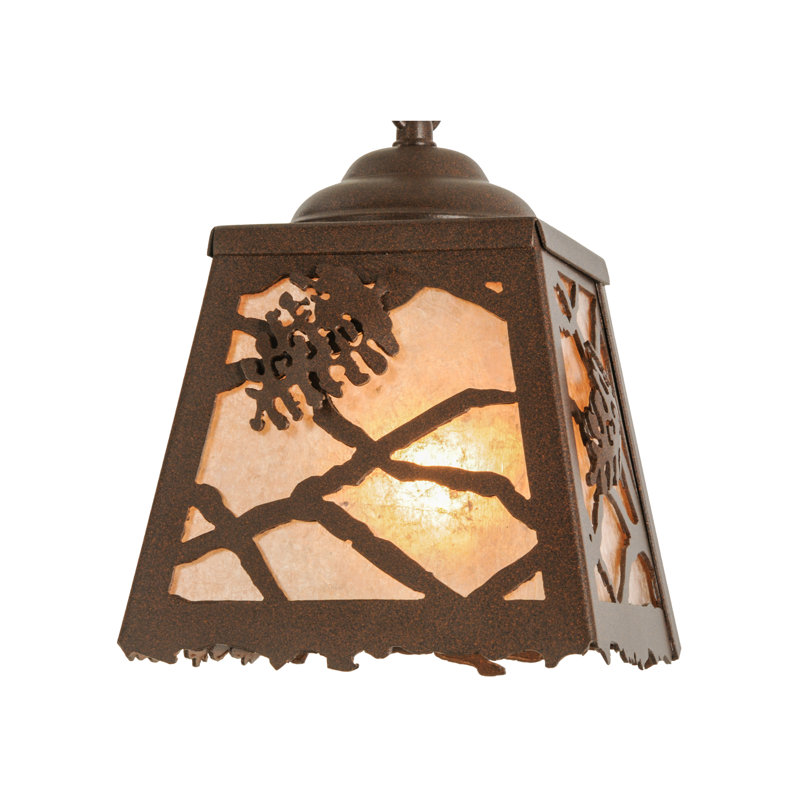 Rustic Lodge 1 - Light Pendant, Antique Copper, 11" - 40" H x 8.5" W x 8.5" D