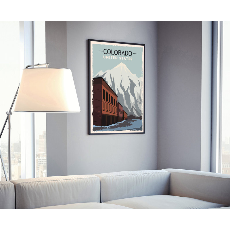Colorado, style rétro, affiche de voyage, impression rétro sans cadre, art mural maison et bureau, L 12 po x H 18 po