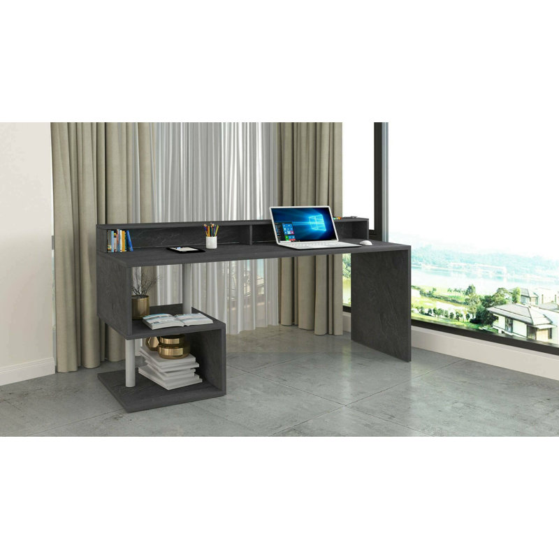 Nethra Writing Desk, Slate