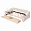 CanapÃ©-lit rembourrÃ© de taille double avec accoudoirs de rangement et port USB-768195473