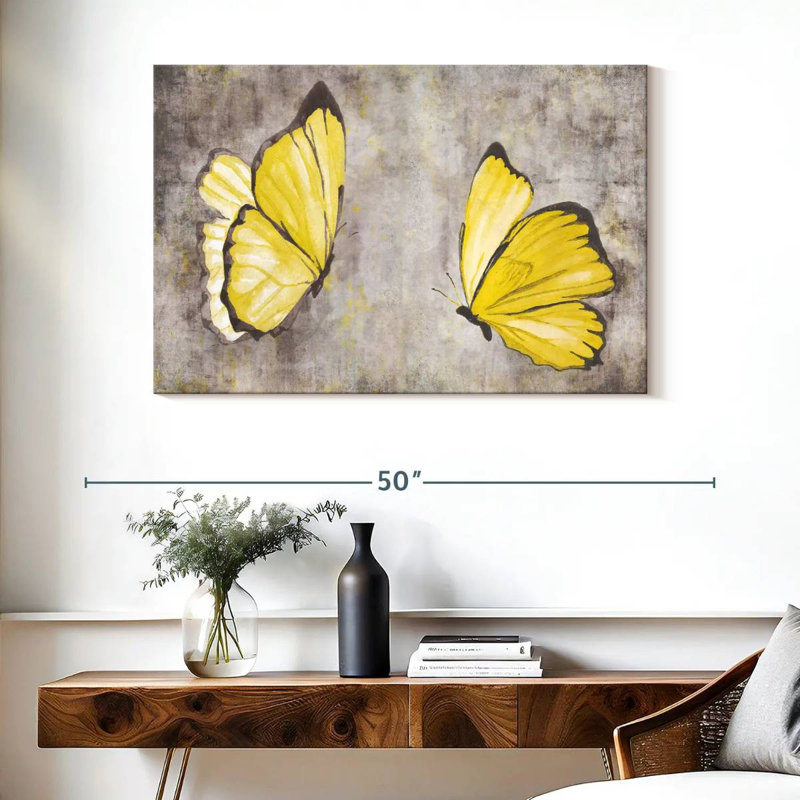 Treillis feuilles d'or sur toile, H 26 po x l 39 po x P 1,25 po