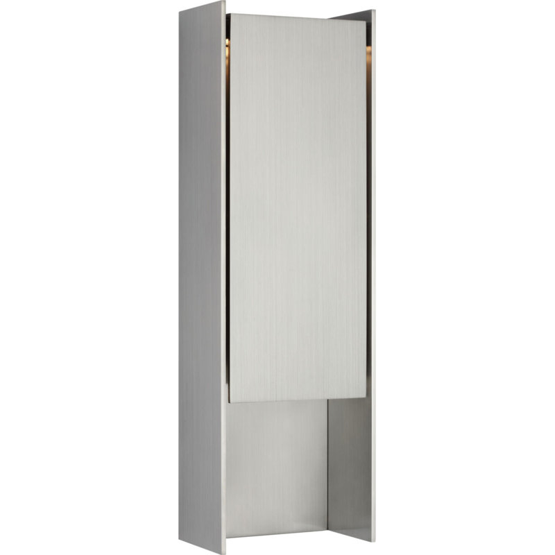 Align Shielded Wall Light, Stainless Steel, 24.5" Height, 3 Lights