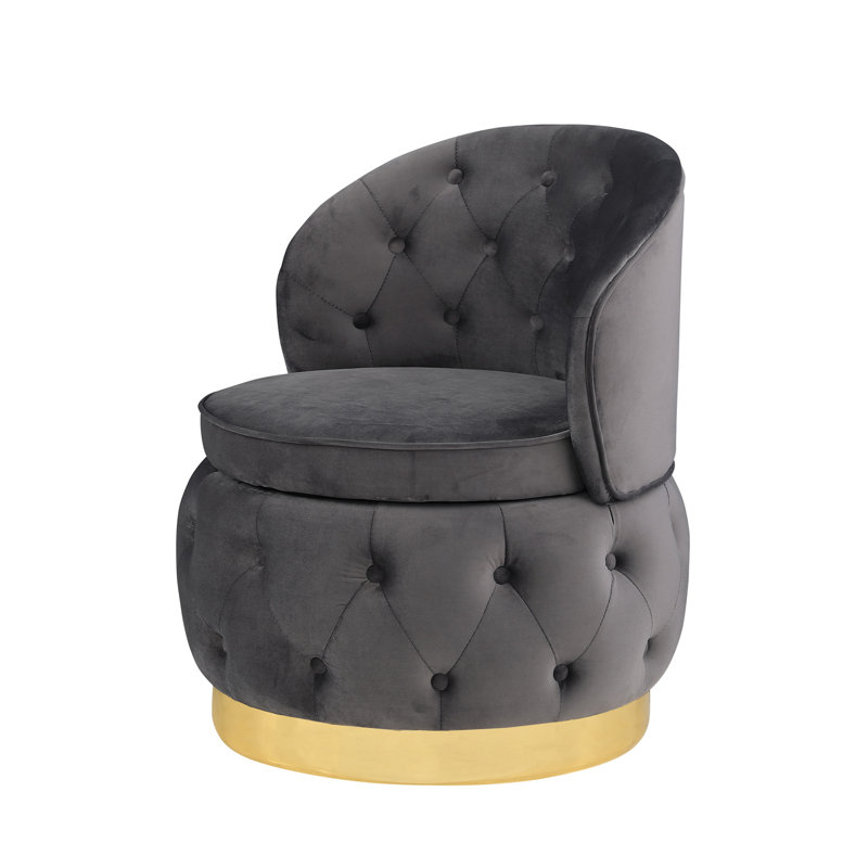 Chaises de rangement pivotantes 360 degrés, Gris