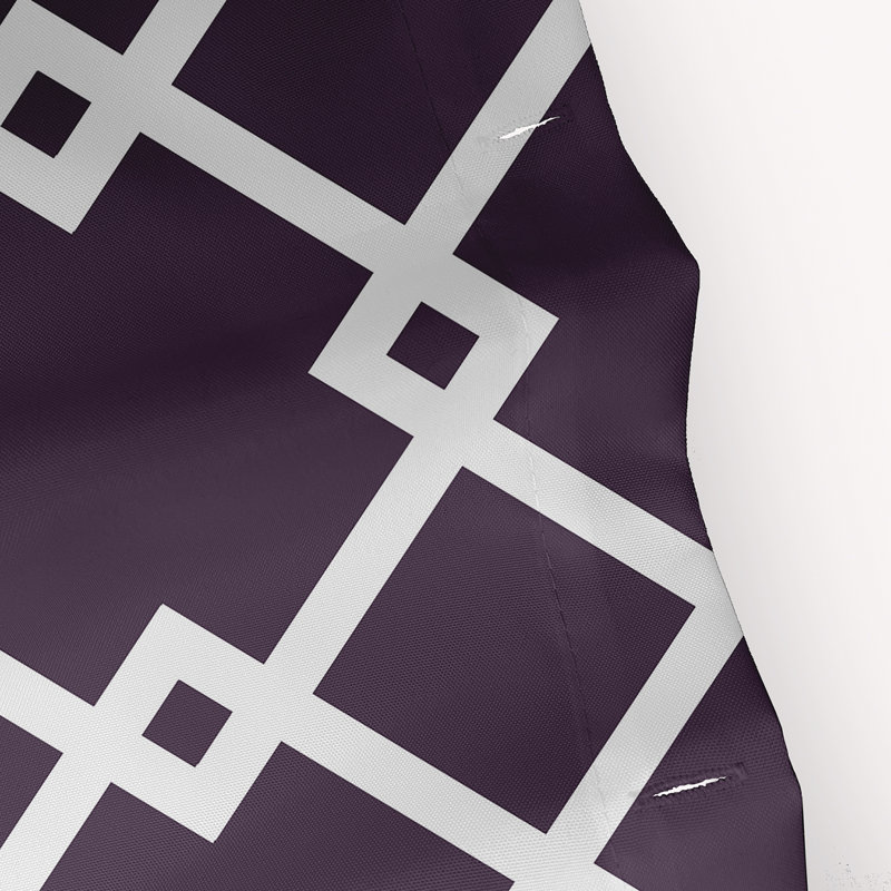 Joshi Geometric Shower Curtain, Purple