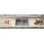Évier de cuisine encastré à double cuve en composite de granite 33 x 22 po Ruvati-48744341