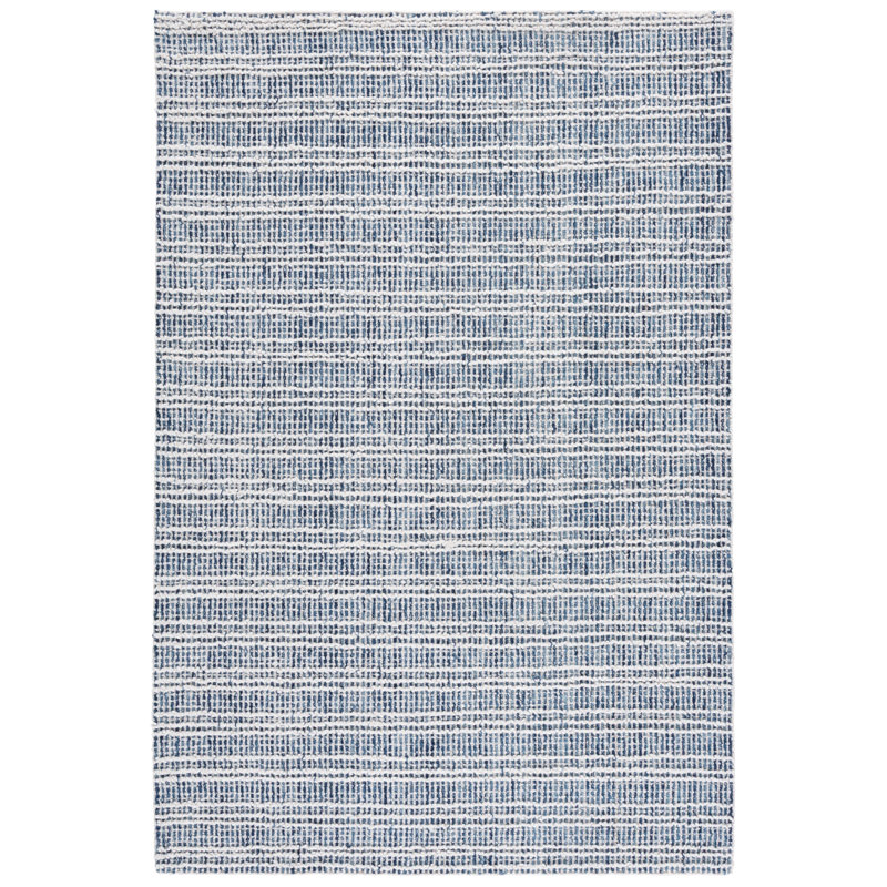 Metro Hand Tufted Wool;Cotton Striped Indoor Rug, 6'-0" x 6'-0" Square