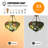 3-light Tiffany  Stained Glass Semi Flush Mount With Bulbs Included