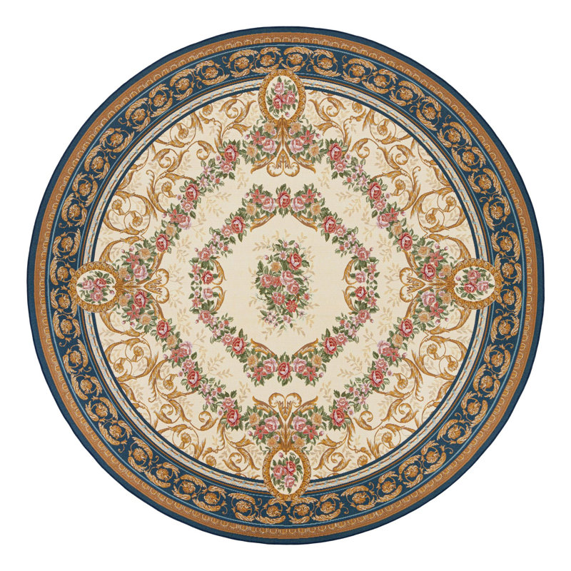 Tapis intérieur / extérieur traditionnel, Rond 10pi