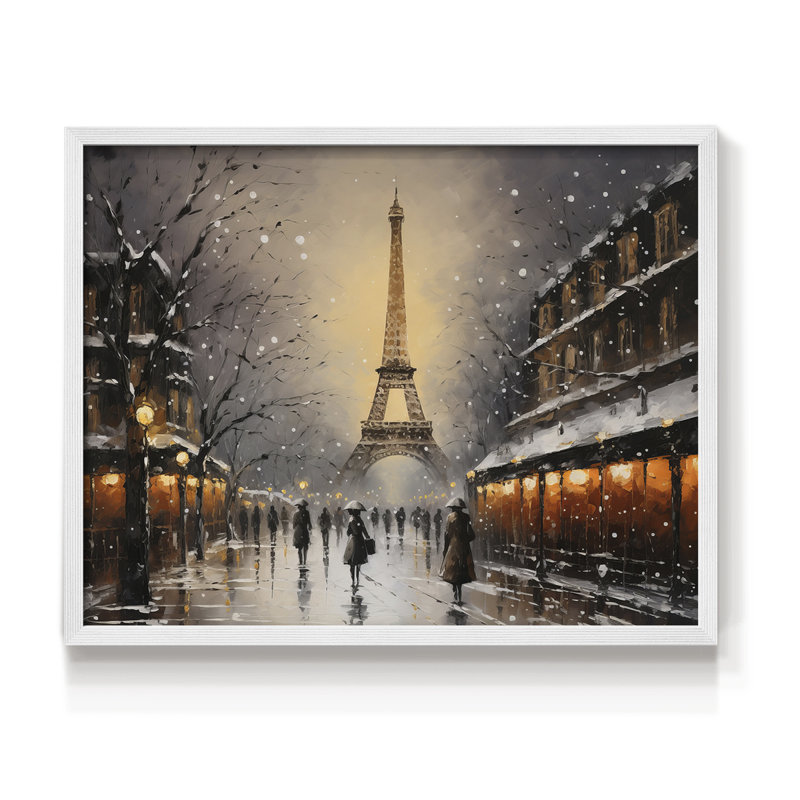 Chirstmas Art-CCCXI -Framed Print - Restickable, H 22 po x l 28 po, Blanc