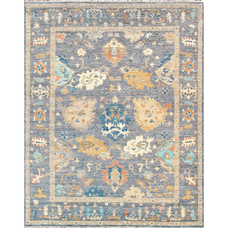 Oriental Area Rug in Slateblue