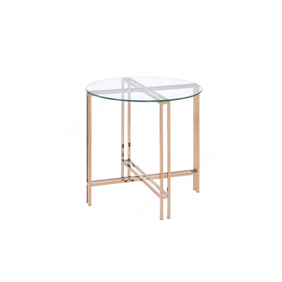 Glass Top End Table