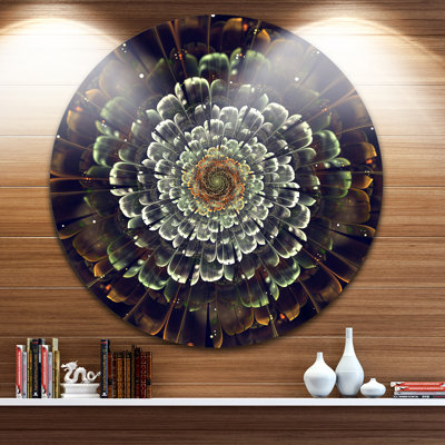 « silver metal fabric fleur », impression sur métal