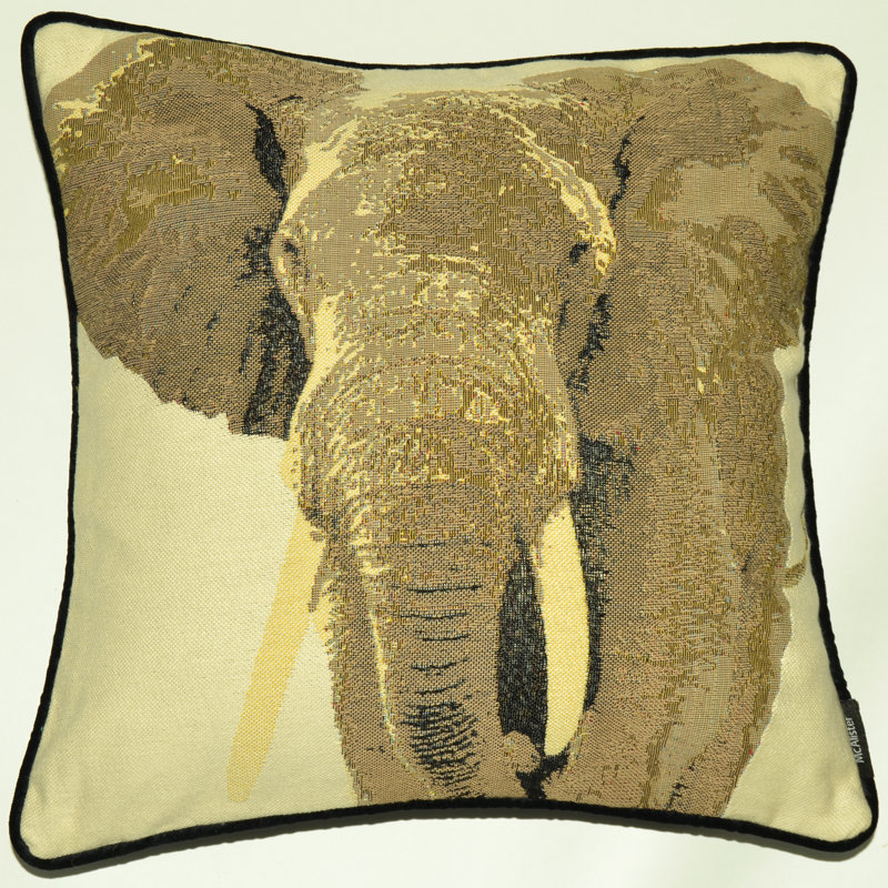 Cyrilmagnin Animal Print Black Bolster Pillow Cover