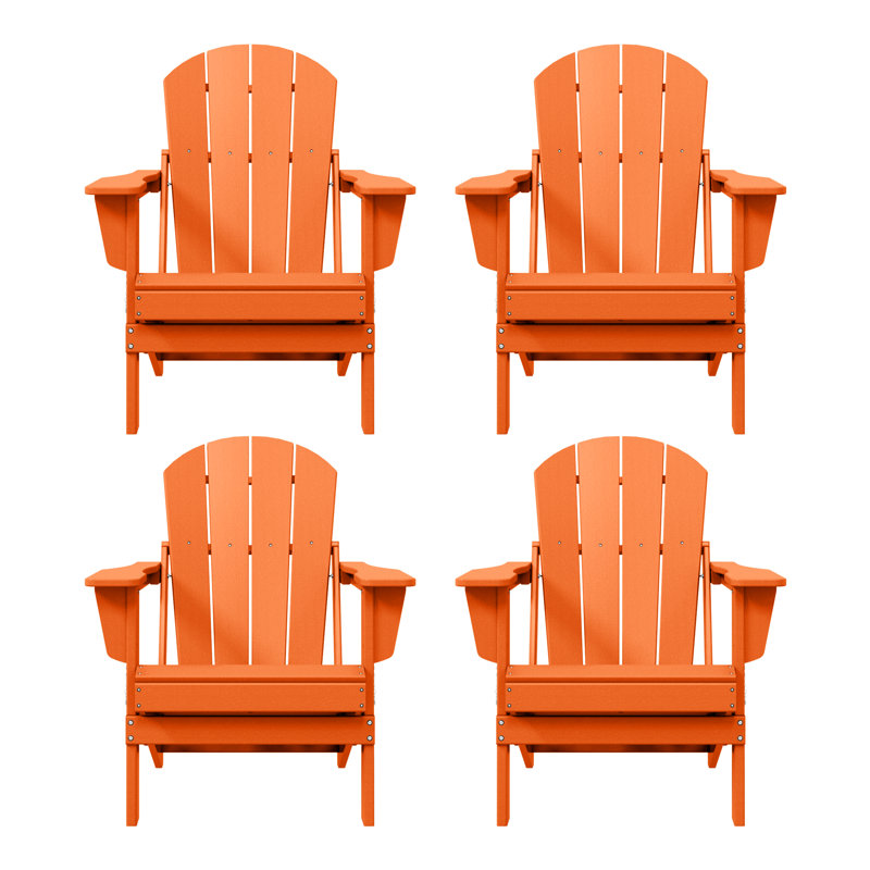 Chaise Adirondack pliante Laguna HDPE, Orange