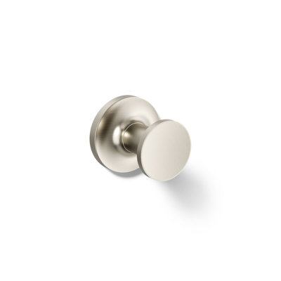 Purist Wall Mounted Round Bathroom Robe Hook, Towel Hook, Clothing Hook
